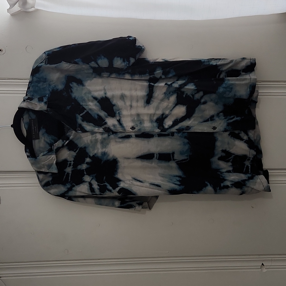 No Boundaries Tie Dye Button Down